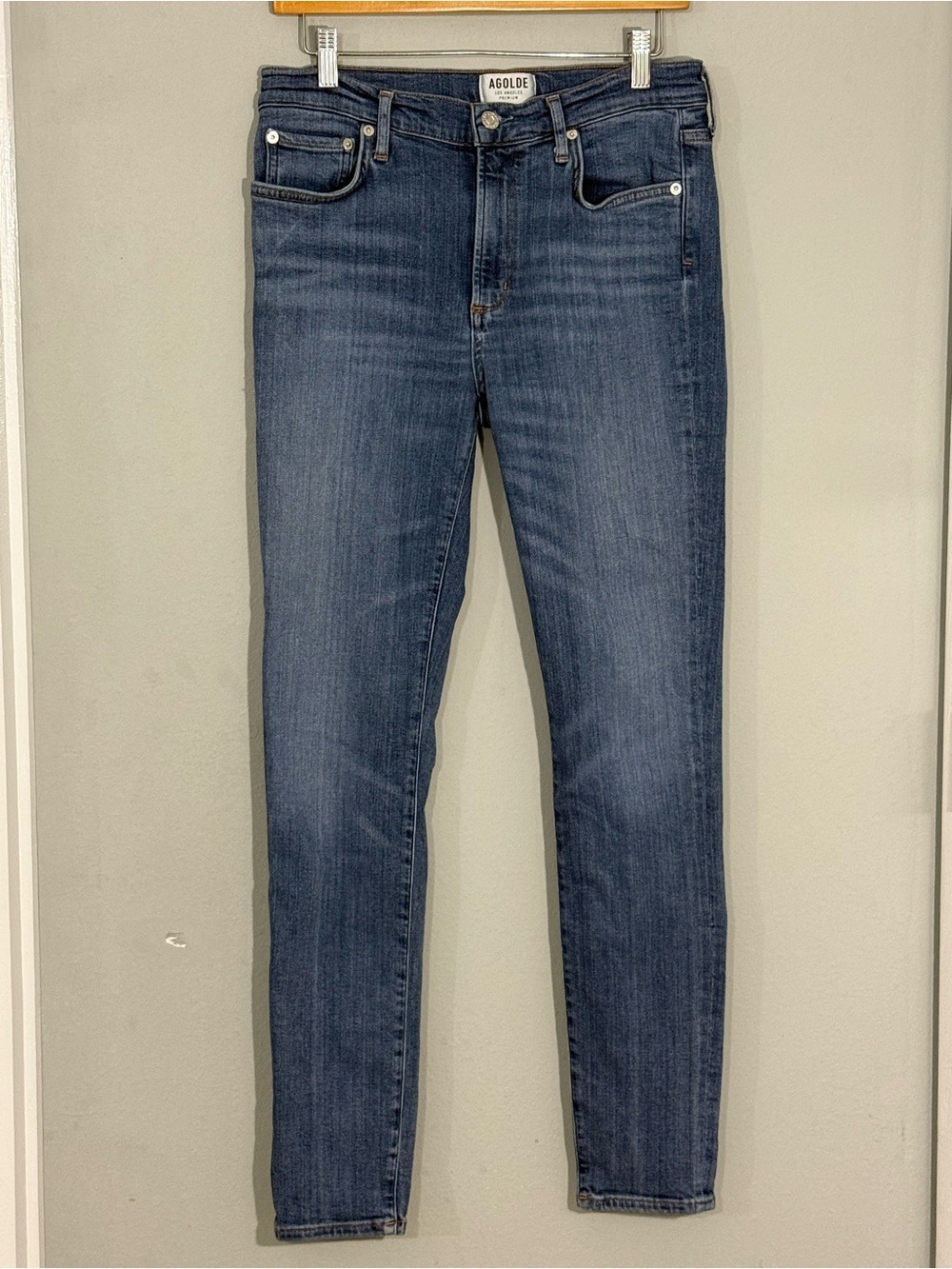 Agolde Riley High Rise Straight Crop Jeans Women’s 30 Medium Wash